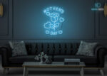 Happy-Mothers-Day-Design-LED-Neon-Sign-Ice-Blue