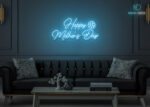 Happy-Mothers-Day-Design-Neon-Sign-Ice-Blue