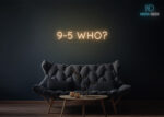9-5 Who Neon Sign Warm-White
