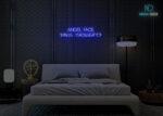 Angel face devil thoughts Neon Sign Dark-Blue
