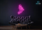 Astronaut Gravity Neon Sign Hot-Pink