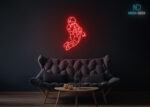 Astronaut Gravity Neon Sign Red