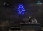 Astronaut Standing Neon Sign Dark-Blue