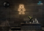 Astronaut Standing Neon Sign Warm-White