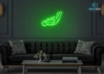 Astronaut in Air Neon Sign Green