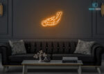 Astronaut in Air Neon Sign Orange