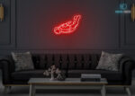 Astronaut in Air Neon Sign Red