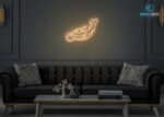 Astronaut in Air Neon Sign Warm-White