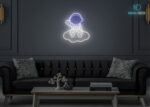 Astronaut on Cloud Neon Sign Multi