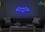 Bat Neon Sign Dark-Blue