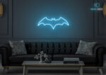 Bat Neon Sign Ice-Blue