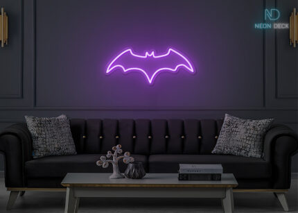 Bat Neon Sign Purple