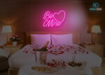 Be Mine Neon Sign Hot-Pink