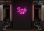 Beauty Saloon Design Neon Sign Hot-Pink