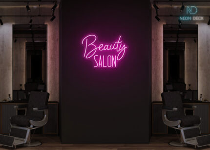 Beauty Saloon Design Neon Sign Hot-Pink