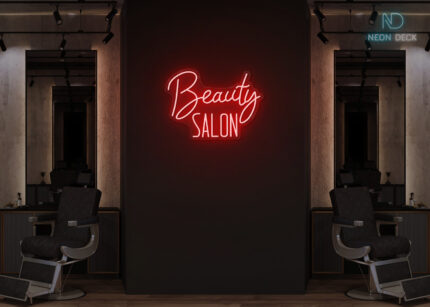 Beauty Saloon Design Neon Sign Red