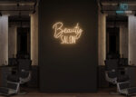 Beauty Saloon Design Neon Sign Warm-White