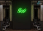 Beauty Saloon Neon Sign Green