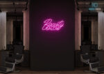 Beauty Saloon Neon Sign Hot-Pink