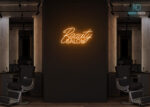 Beauty Saloon Neon Sign Orange