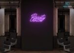 Beauty Saloon Neon Sign Purple