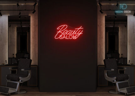 Beauty Saloon Neon Sign Red