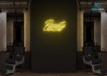 Beauty Saloon Neon Sign Yellow