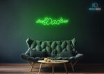 Best Dad Ever Neon Sign Green