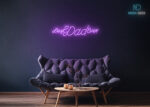 Best Dad Ever Neon Sign Purple
