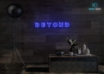 Beyond Neon Sign Dark-Blue