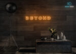 Beyond Neon Sign Orange