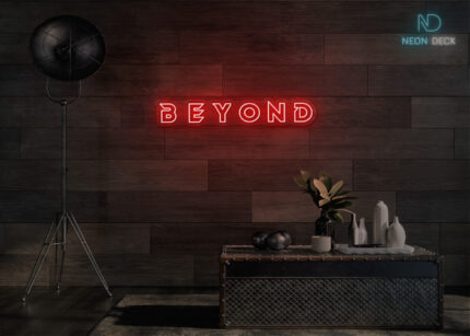 Beyond Neon Sign Red