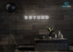 Beyond Neon Sign White
