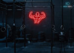 Body builder Neon Sign Multi
