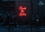 Break the Rules Neon Sign Red
