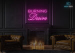 Burning Desire Neon Sign Hot-Pink