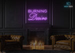 Burning Desire Neon Sign Purple