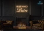 Burning Desire Neon Sign Warm-White