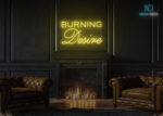 Burning Desire Neon Sign Yellow