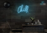 Chill Neon Sign Ice-Blue