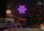 Christmas Star Neon Sign Purple