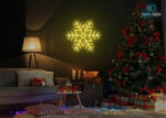 Christmas Star Neon Sign Yellow