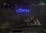 Coffee ☕Neon Sign Dark-Blue