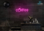 Coffee ☕Neon Sign Hot-Pink