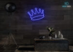 Crown Neon Sign Dark-Blue