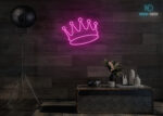 Crown Neon Sign Hot-Pink