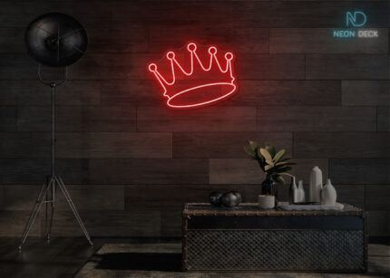 Crown Neon Sign Red