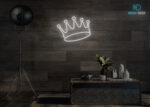 Crown Neon Sign White