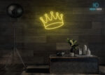 Crown Neon Sign Yellow