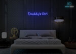 Daddys Girl Neon Sign Dark-Blue